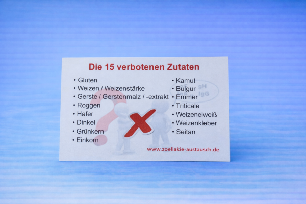 Karten mit den 15 bösen Zutaten von hinten